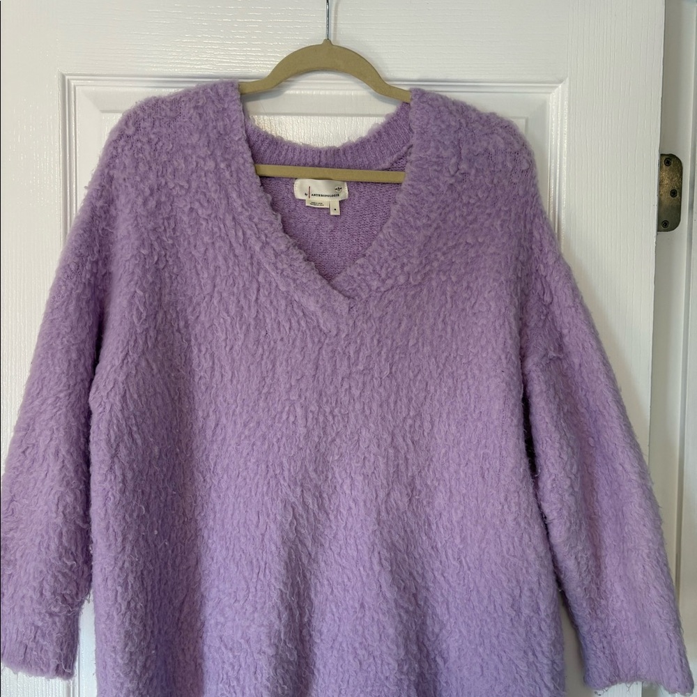 Purple anthropologie warm sweater!
